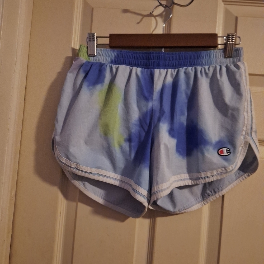 Champion Tie-dye running shorts size medium